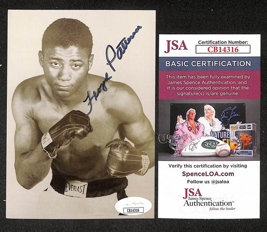Floyd Patterson Signed/Autographed B&W Photo Boxing JSA 210542