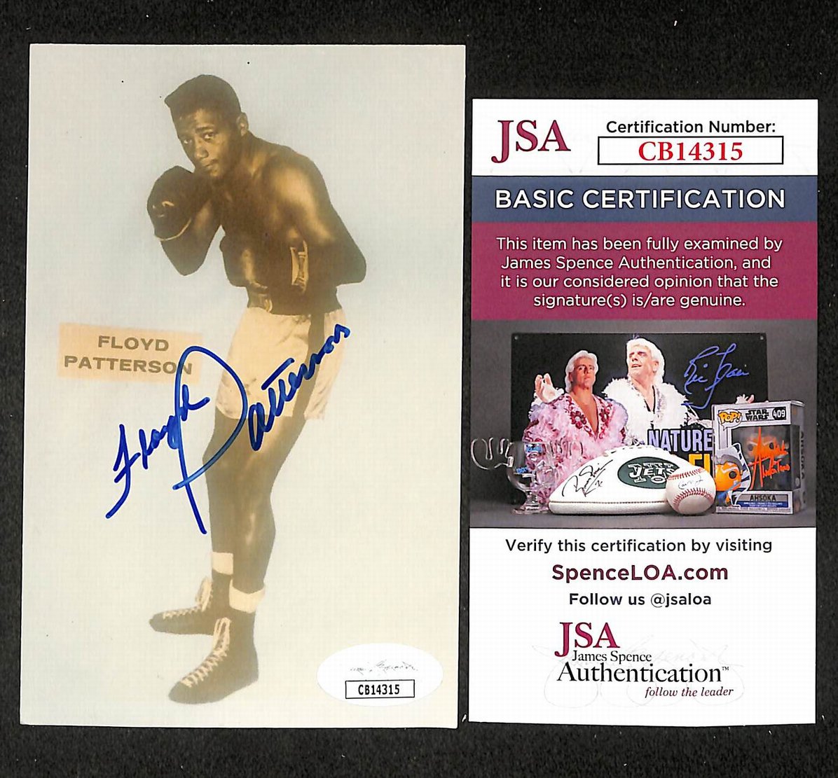Floyd Patterson Signed/Autographed B&W Photo Boxing JSA 210543