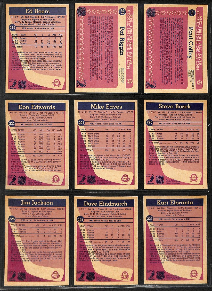 1984-1985 O-Pee-Chee OPC Hockey Complete Set 1-396 Yzerman RC  210877