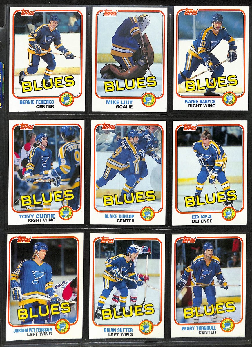 Lot of (95) Topps/OPC St. Louis Blues Team Hockey Cards Sutter Federko 210874