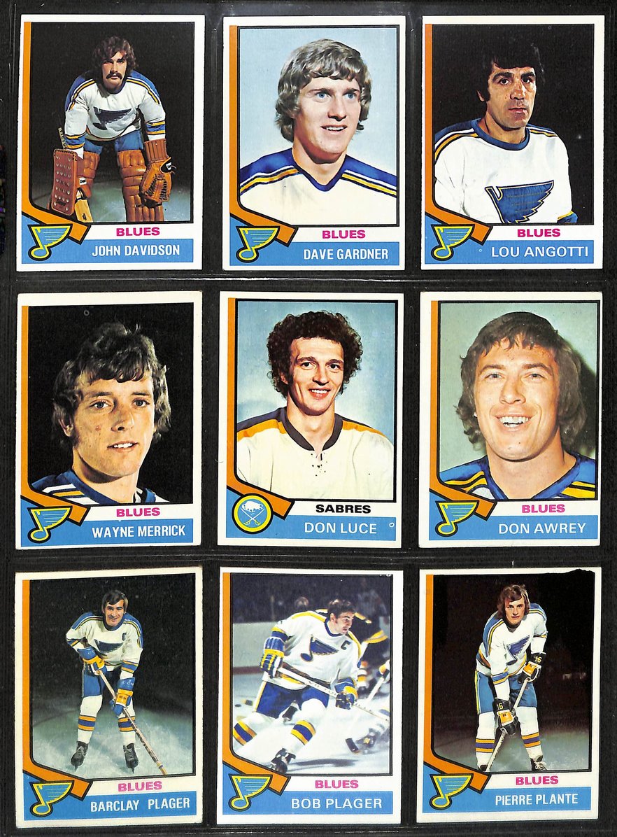 Lot of (95) Topps/OPC St. Louis Blues Team Hockey Cards Sutter Federko 210874