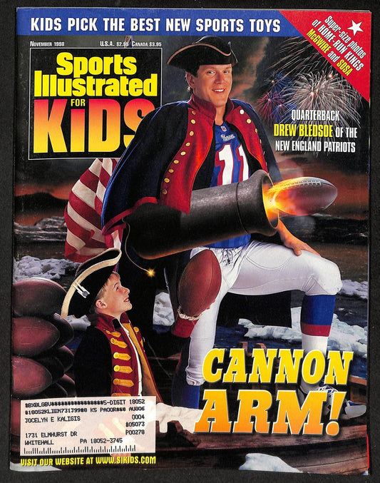 1998 Sports Illustrated for Kids Bledsoe w/ Card Sheet Kobe Bryant 209042