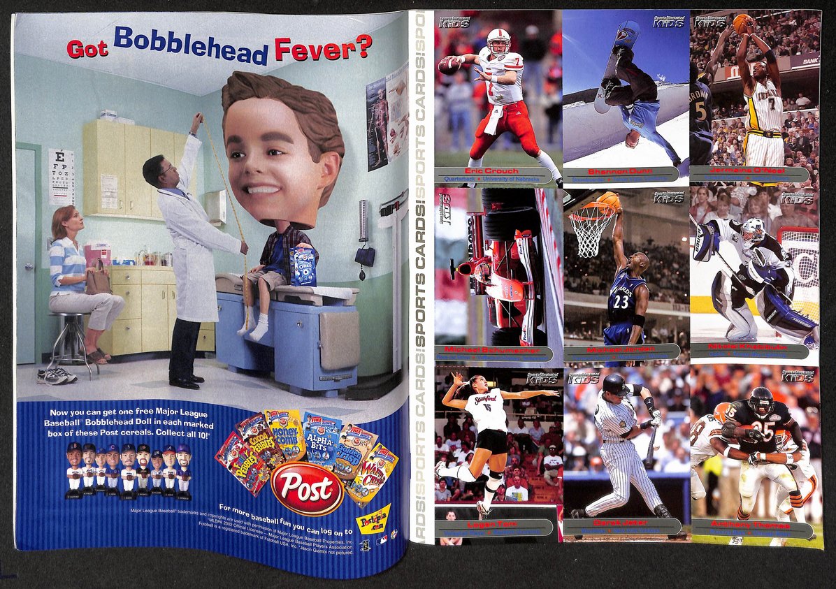 2002 Sports Illustrated for Kids Ichiro w/ Card Sheet Jordan Jeter 209043