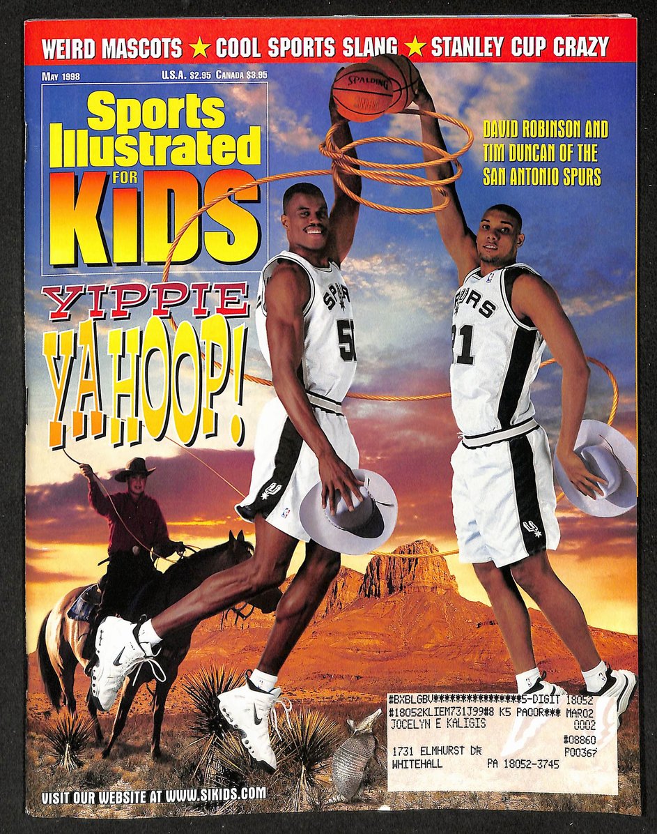 1998 Sports Illustrated for Kids Spurs w/ Card Sheet Venus Williams 209044