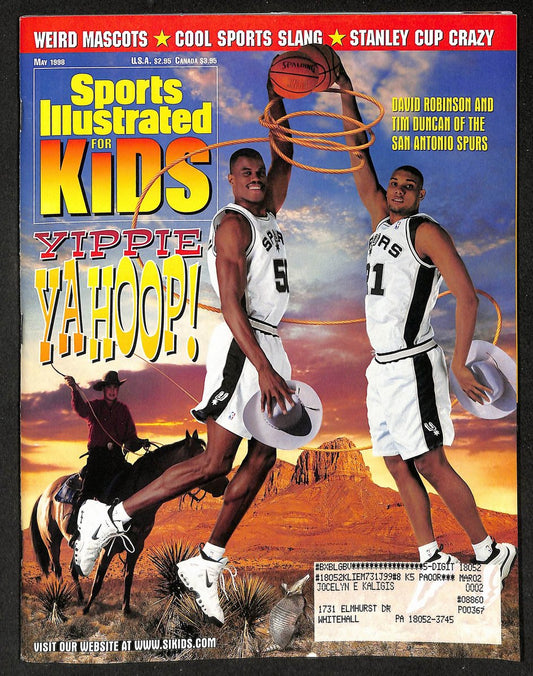 1998 Sports Illustrated for Kids Spurs w/ Card Sheet Venus Williams 209044