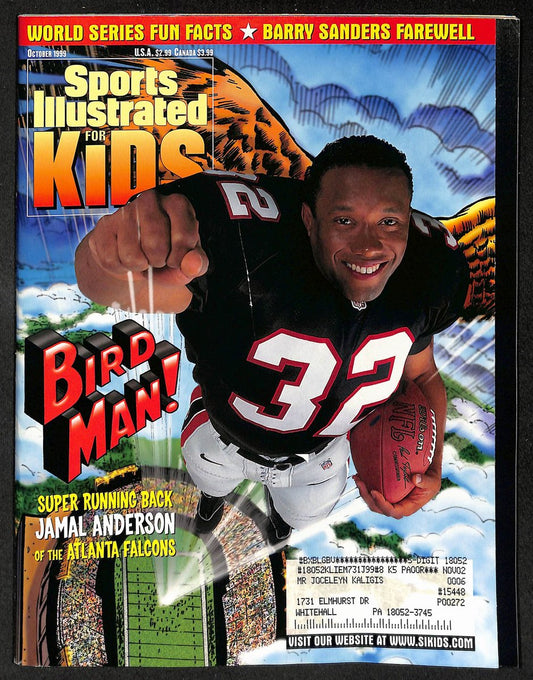 1999 Sports Illustrated for Kids Anderson w/ Card Sheet Dracula Kobe Bryant 9046