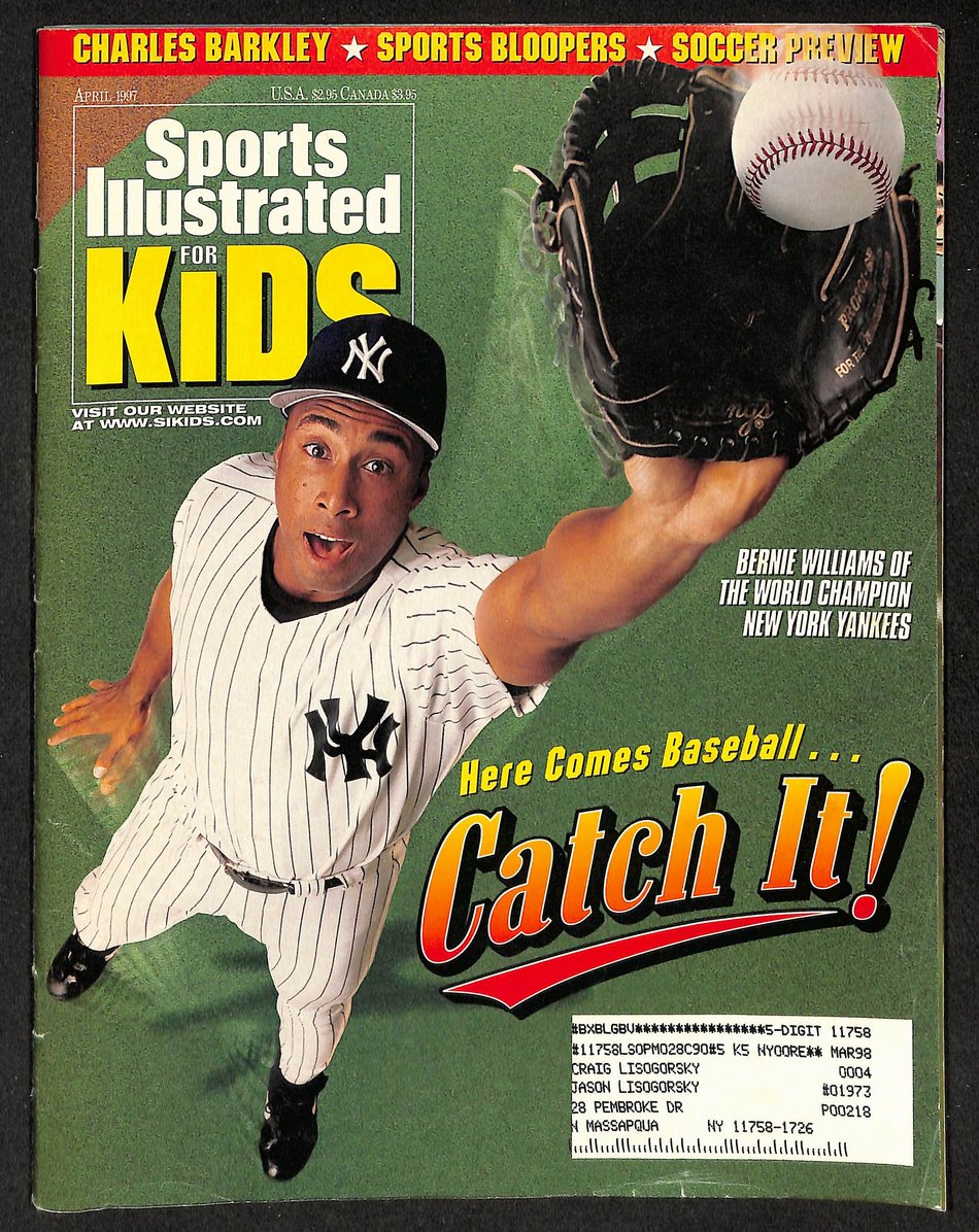 1997 Sports Illustrated for Kids Jeter w/ Card Sheet Jordan Griffey Jr 209047