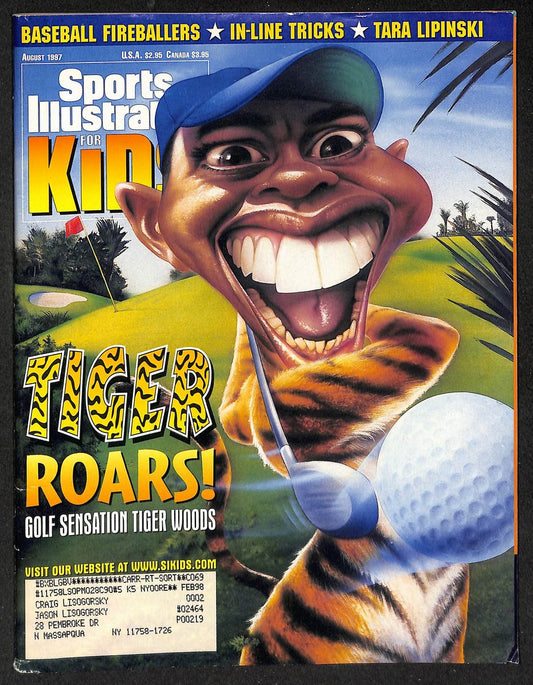1997 Sports Illustrated for Kids Tiger w/ Card Sheet Mark McGwire 209050