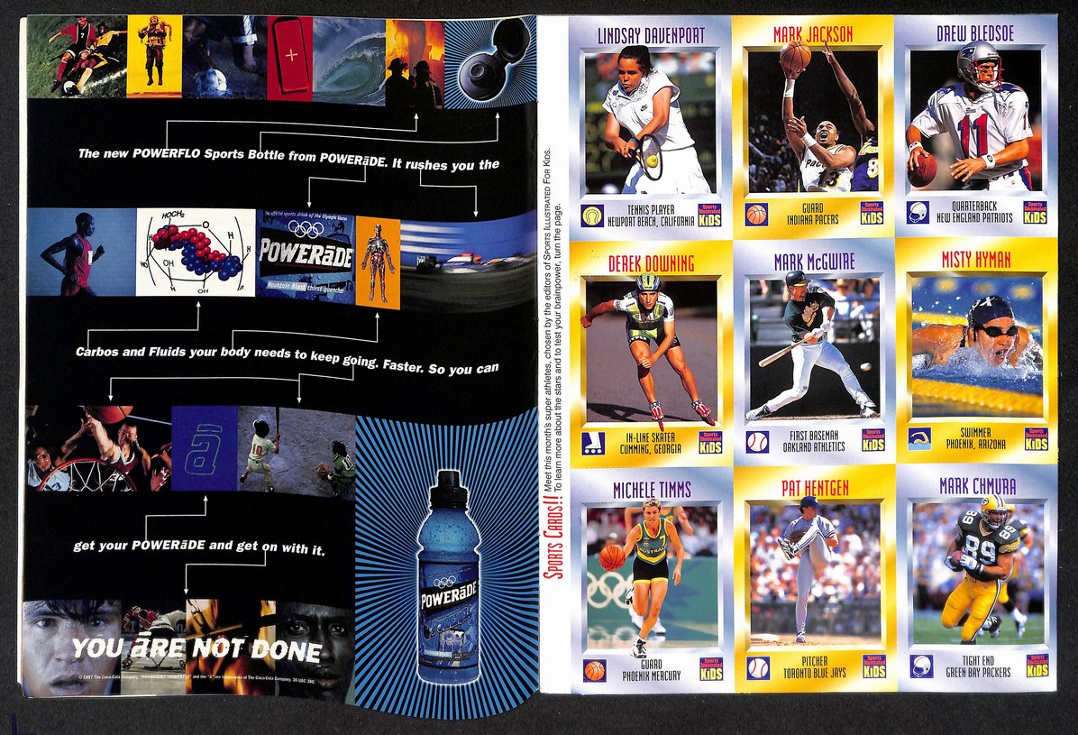 1997 Sports Illustrated for Kids Tiger w/ Card Sheet Mark McGwire 209050