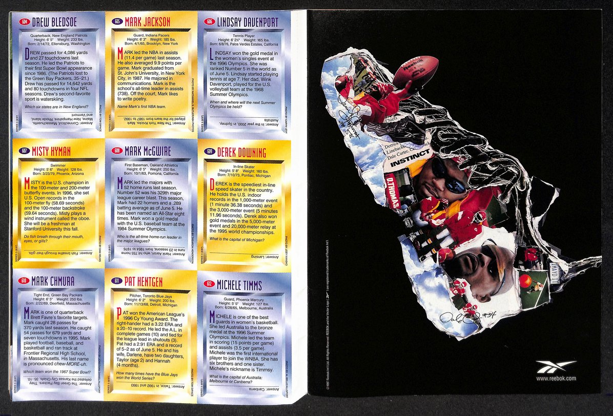 1997 Sports Illustrated for Kids Tiger w/ Card Sheet Mark McGwire 209050