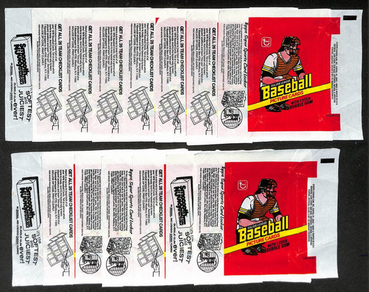 Lot of (15) 1978 Topps MLB Baseball Wax Pack Wrappers Murray Molitor RC 209052