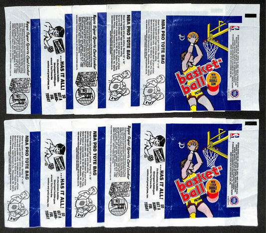 Lot of (10) 1977-78 Topps NBA Basketball Wax Pack Wrappers Parish RC 209058
