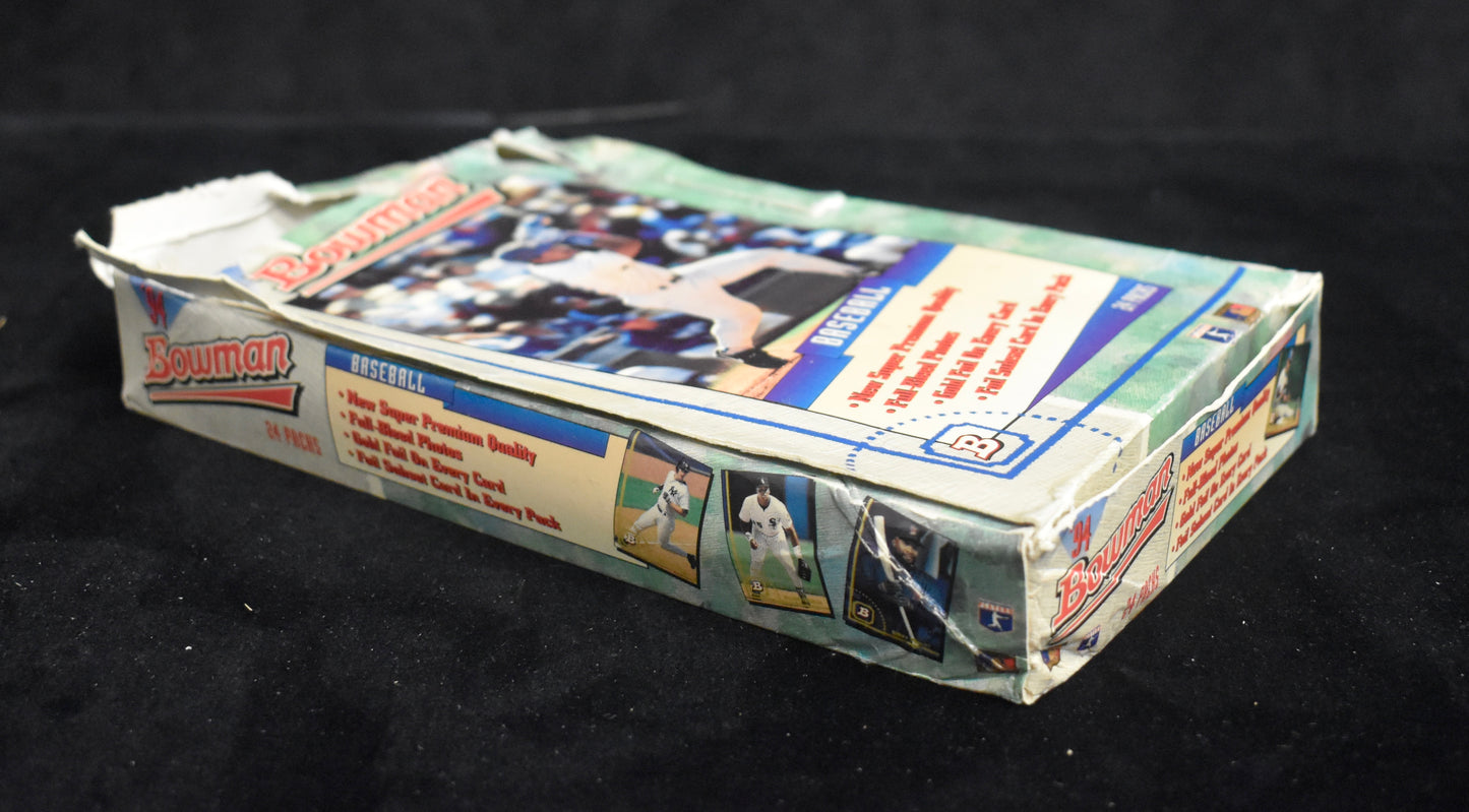 1994 Bowman Baseball Partial Hobby Box - 18 Packs - Jeter Posada RC RBX16