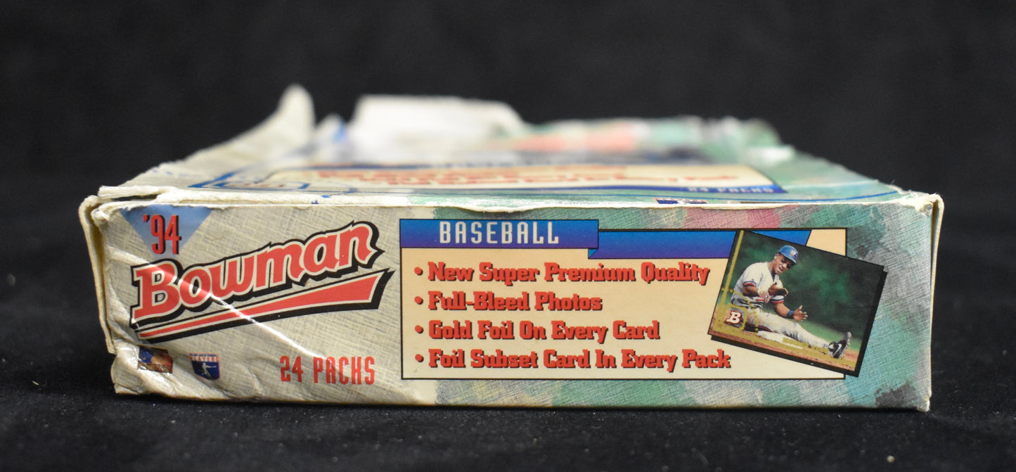 1994 Bowman Baseball Partial Hobby Box - 18 Packs - Jeter Posada RC RBX16
