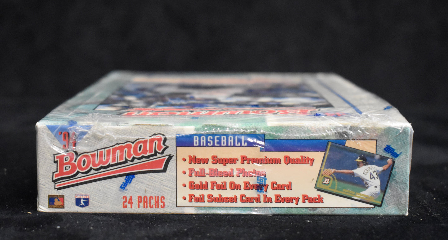 1994 Bowman Baseball Factory Sealed Wax Box - 24 Packs - Jeter Posada RC RBX17