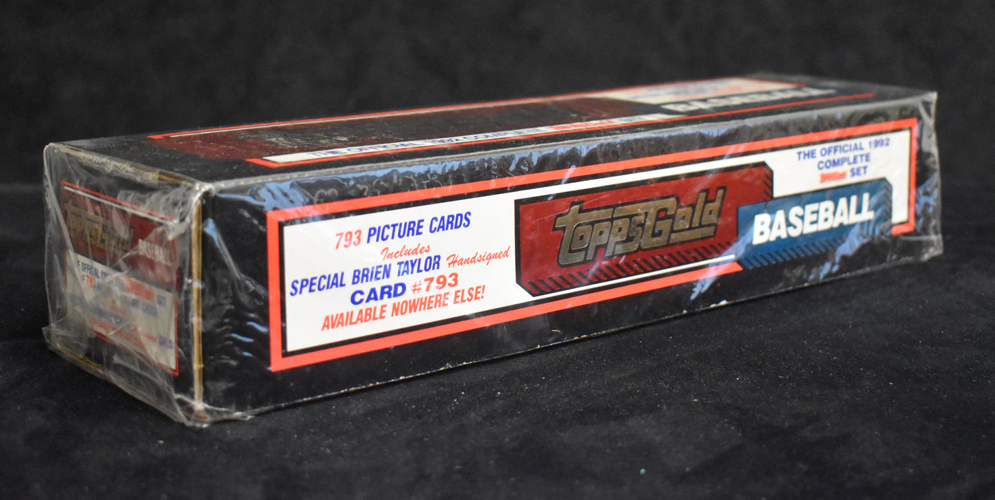 1992 Topps Gold Baseball Factory Sealed Set - 793 Cards Brien Taylor Auto RBX20