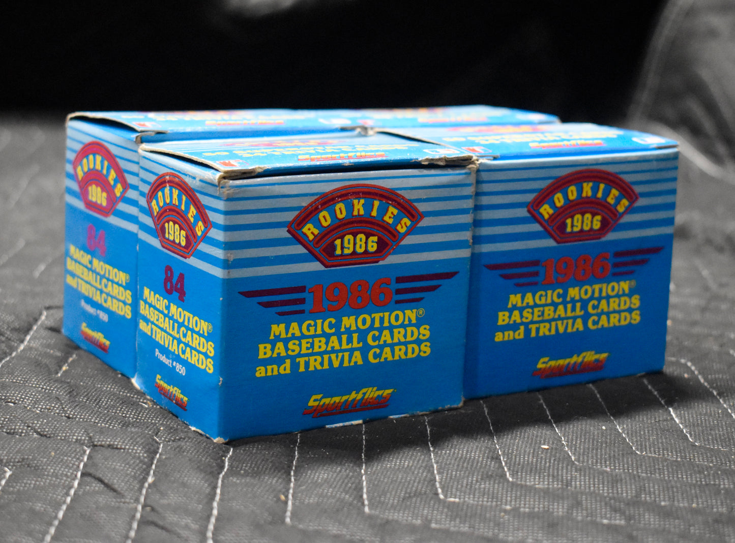 Lot of (4) 1986 Sportflics Rookies Baseball Complete Sets - Bonds RC RBX37