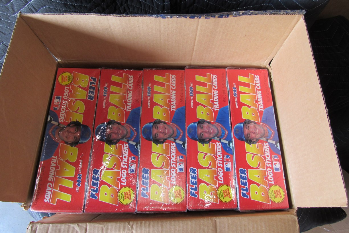 1989 Fleer Baseball Factory Sealed Sets - Case of 15 - Griffey Jr RC RBX103