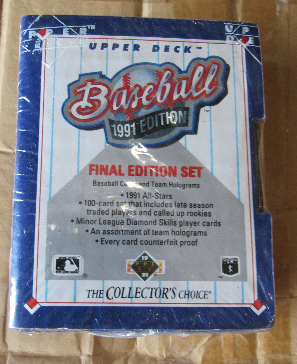 1991 Upper Deck Final Edition Baseball Partial Case of 51 Sealed Sets RBX105