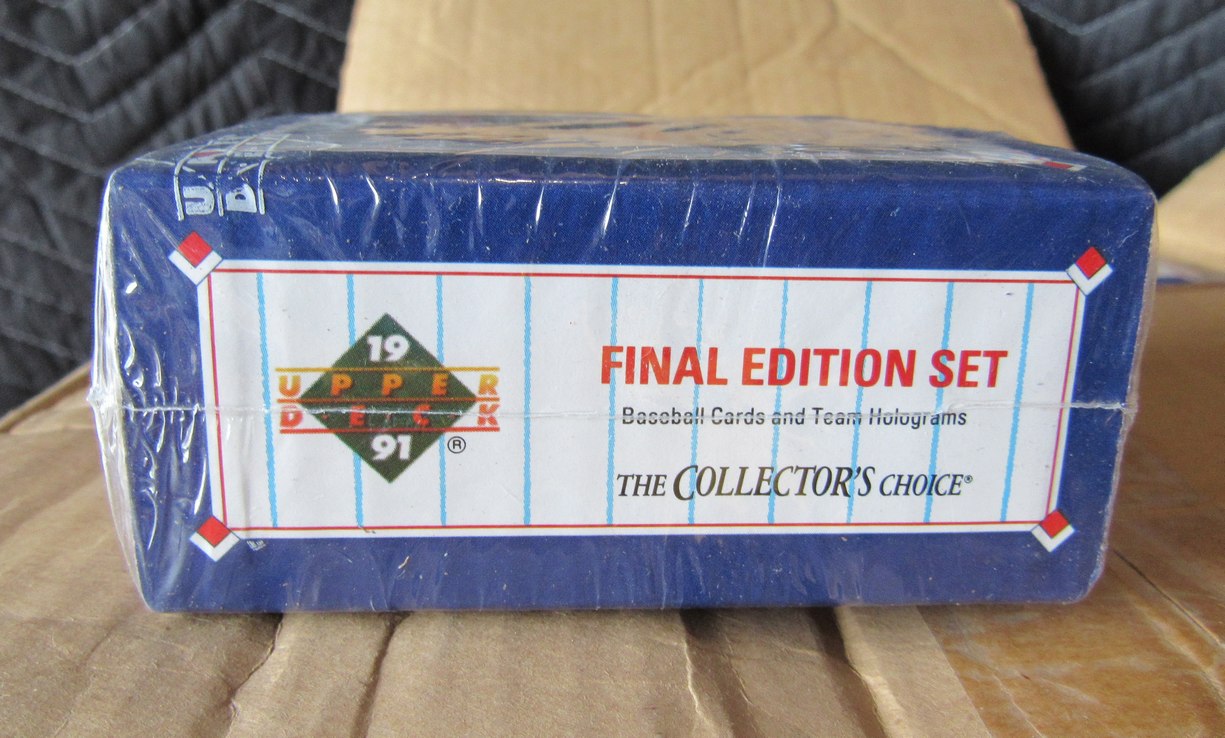 1991 Upper Deck Final Edition Baseball Partial Case of 51 Sealed Sets RBX105
