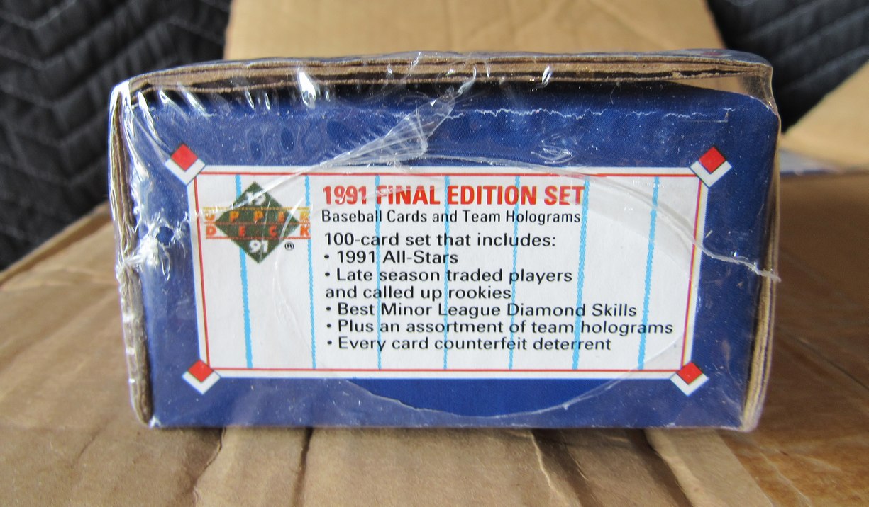 1991 Upper Deck Final Edition Baseball Partial Case of 51 Sealed Sets RBX105