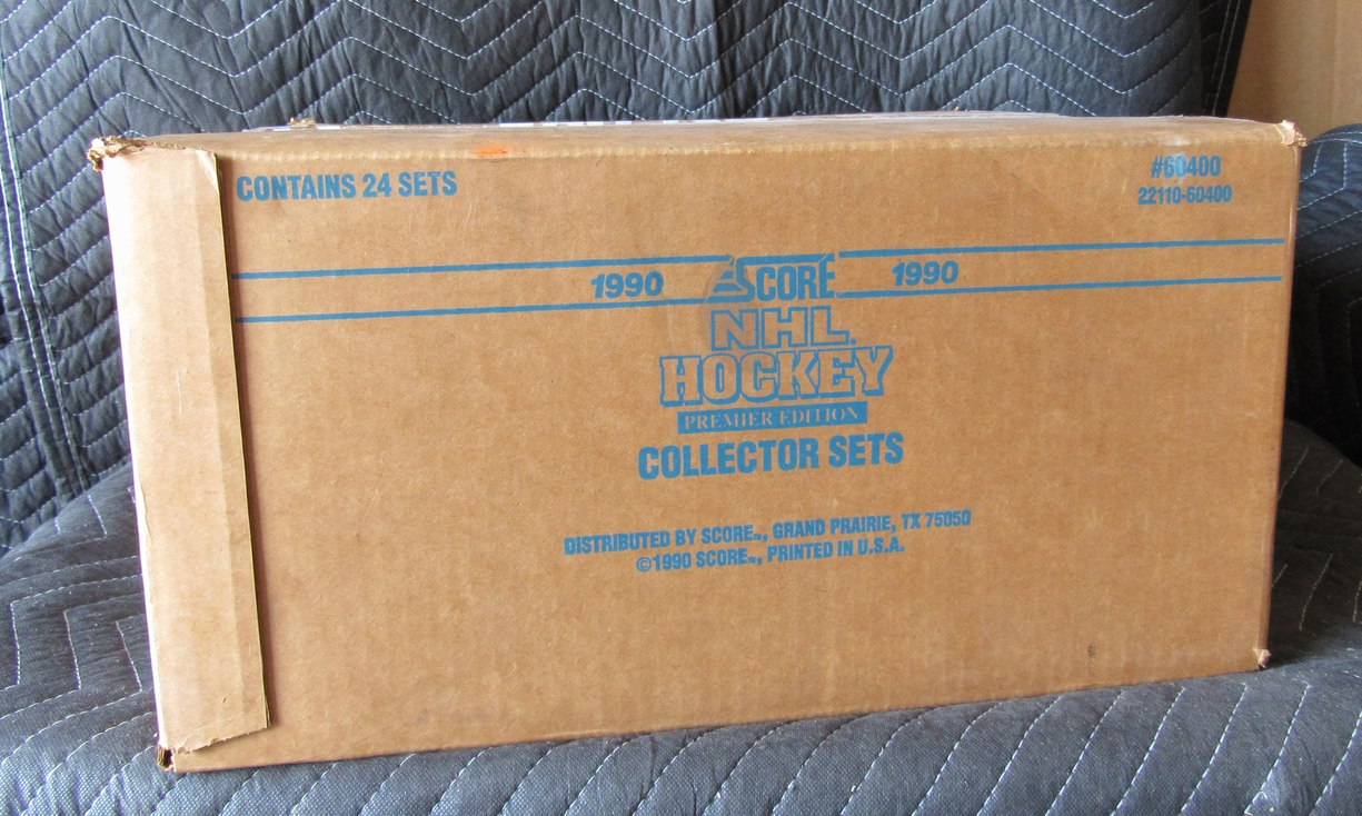 1990 Score NHL Hockey Sealed Case of  24 Complete Sets - Lindros RC RBX108