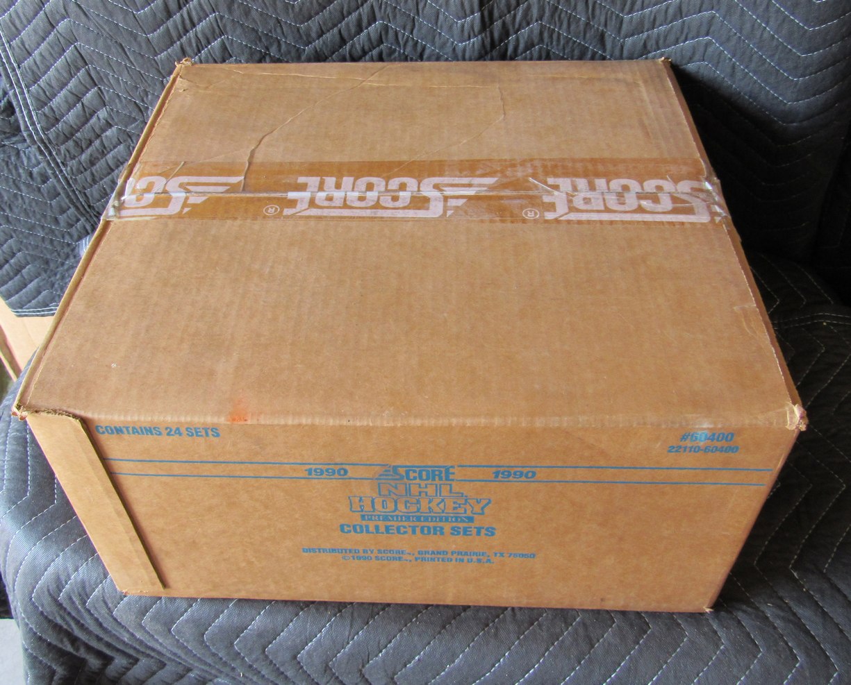 1990 Score NHL Hockey Sealed Case of  24 Complete Sets - Lindros RC RBX108