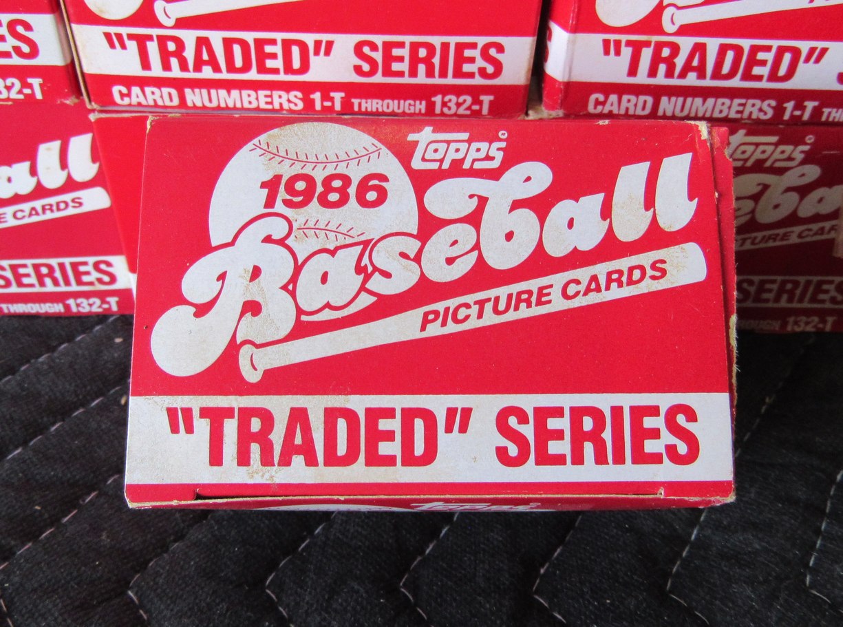 Lot of (47) 1986 Topps Traded Baseball Unopened/Sealed Factory Sets RBX111