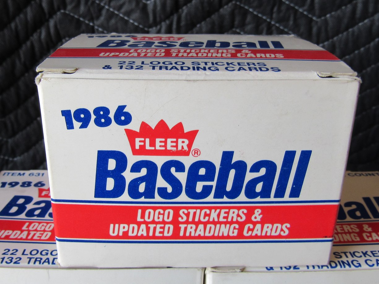 Lot of (9) 1986 Fleer Update Baseball Unopened Factory Sets - Bonds RBX112