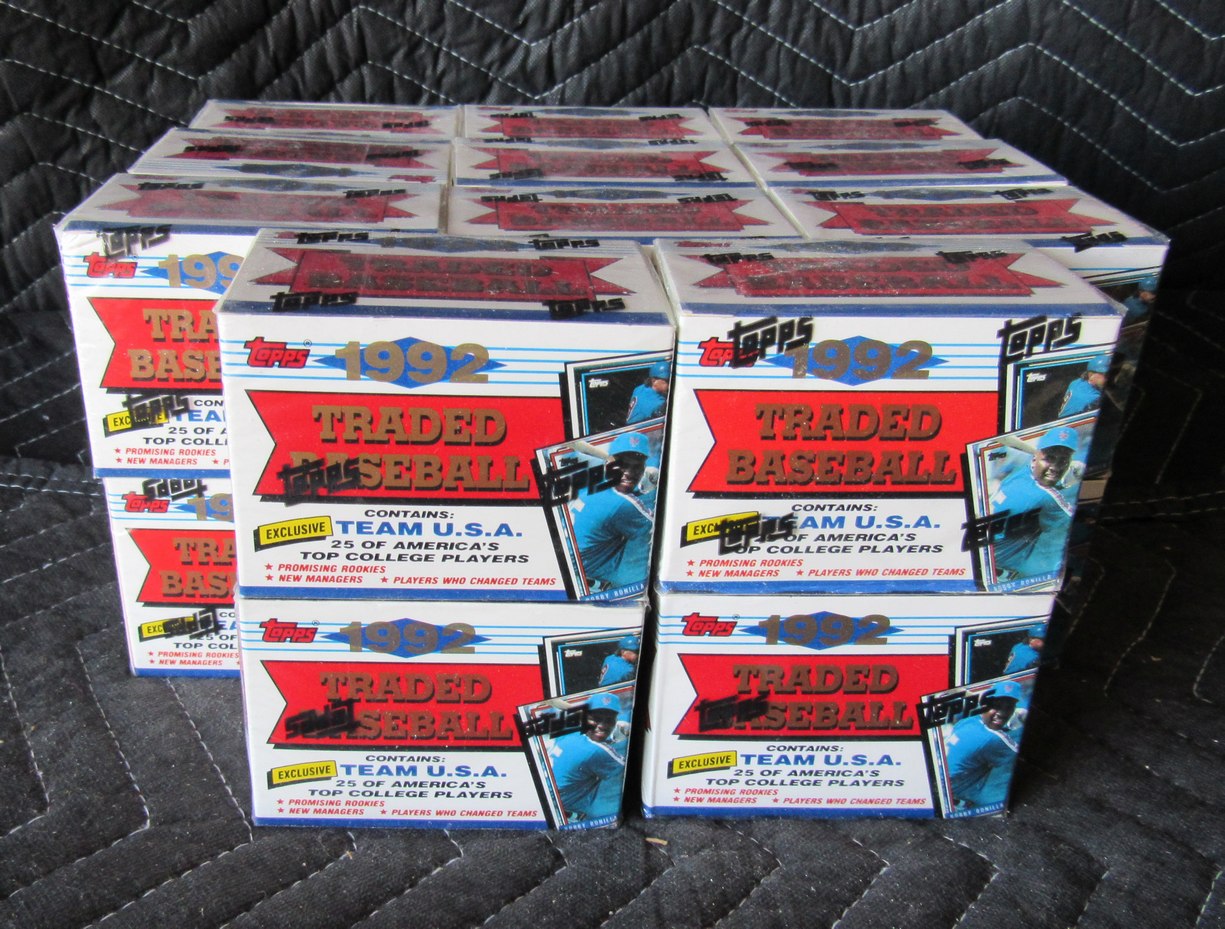 Lot of (22) 1992 Topps Traded Baseball Unopened Factory Sealed Sets RBX114