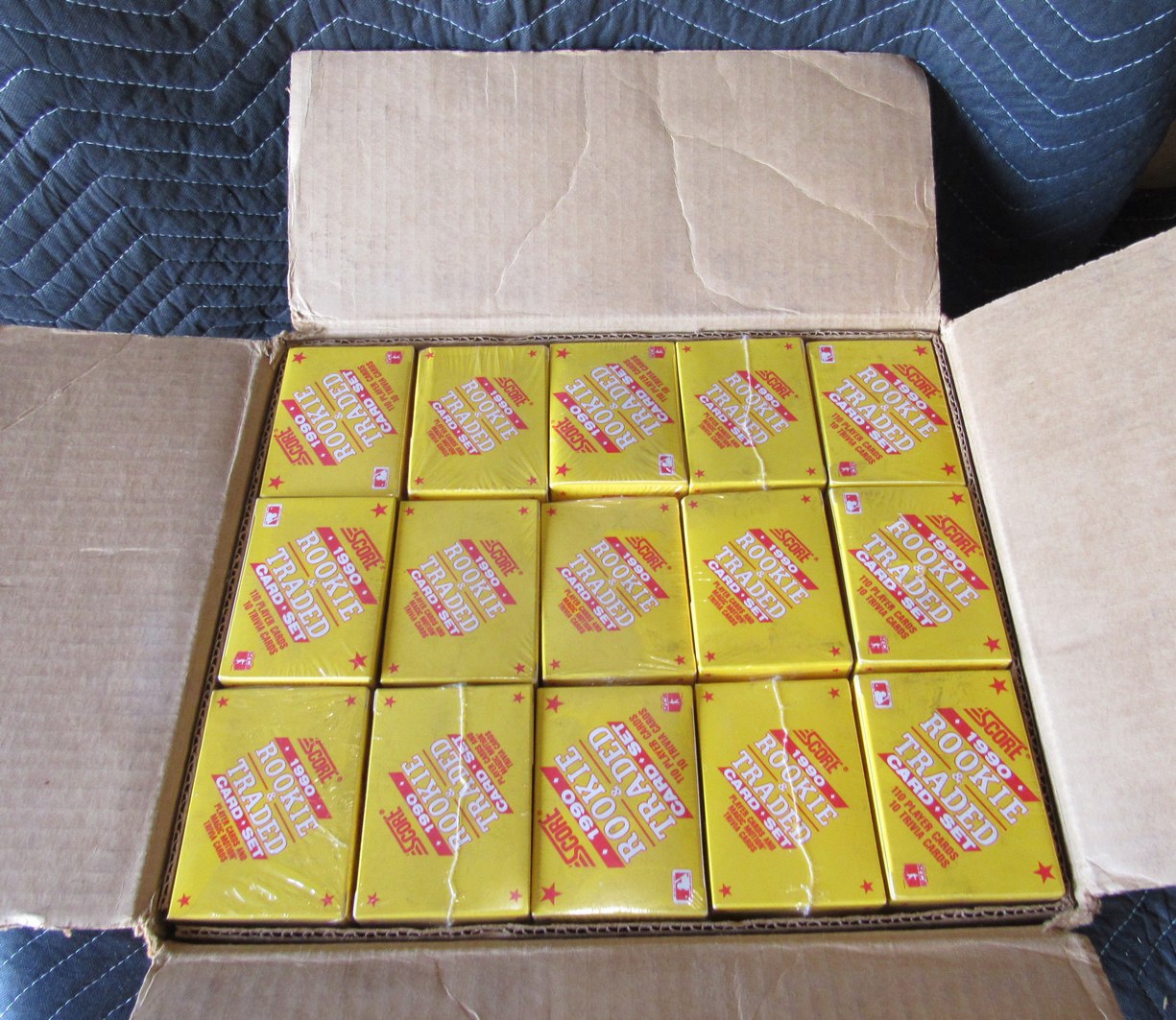 1990 Score Rookie & Traded Baseball - Case of 60 Sealed Sets - Thomas RC RBX115