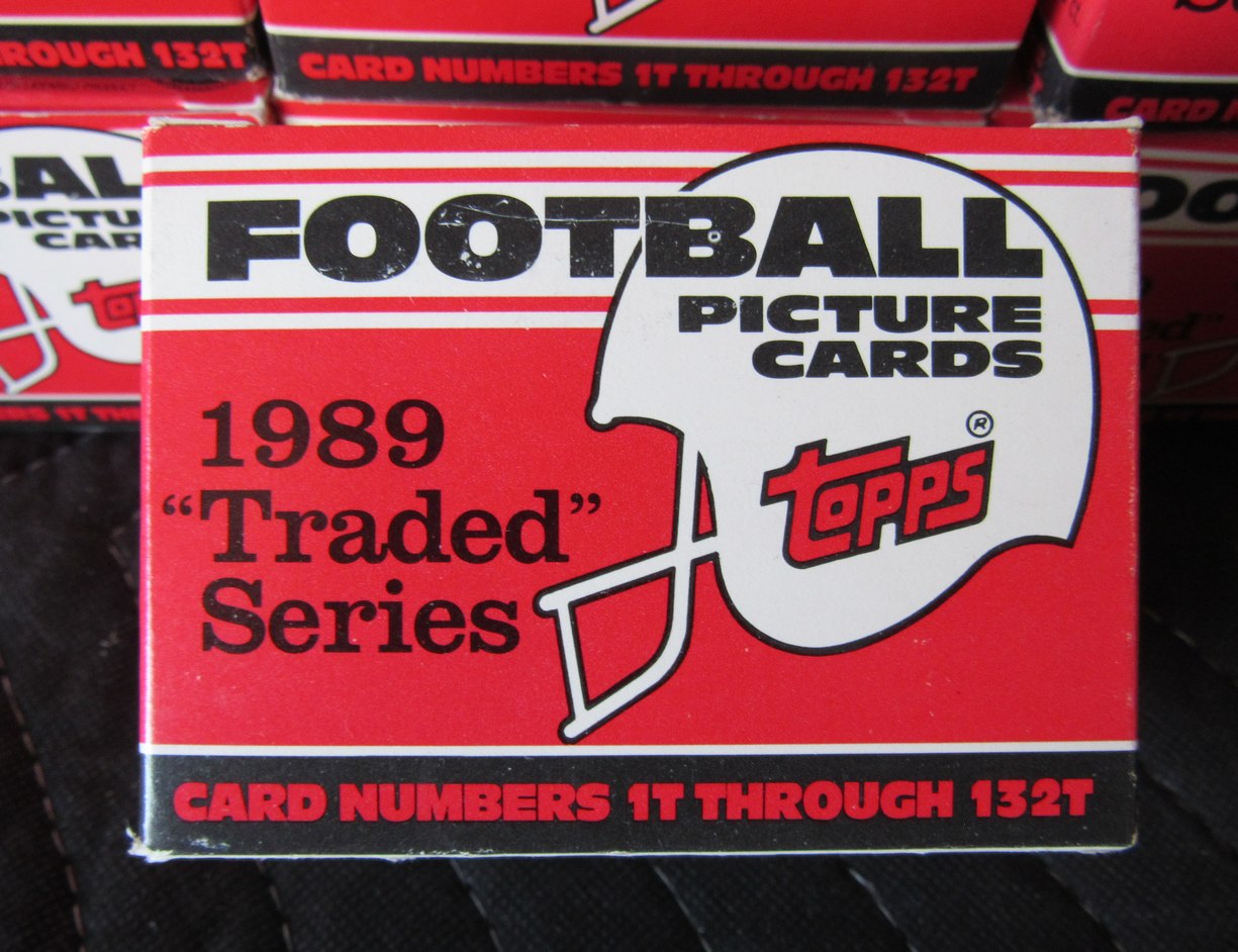 Lot of (29) 1989 Topps Traded Football Unopened Sets - Aikman Sanders RC RBX117