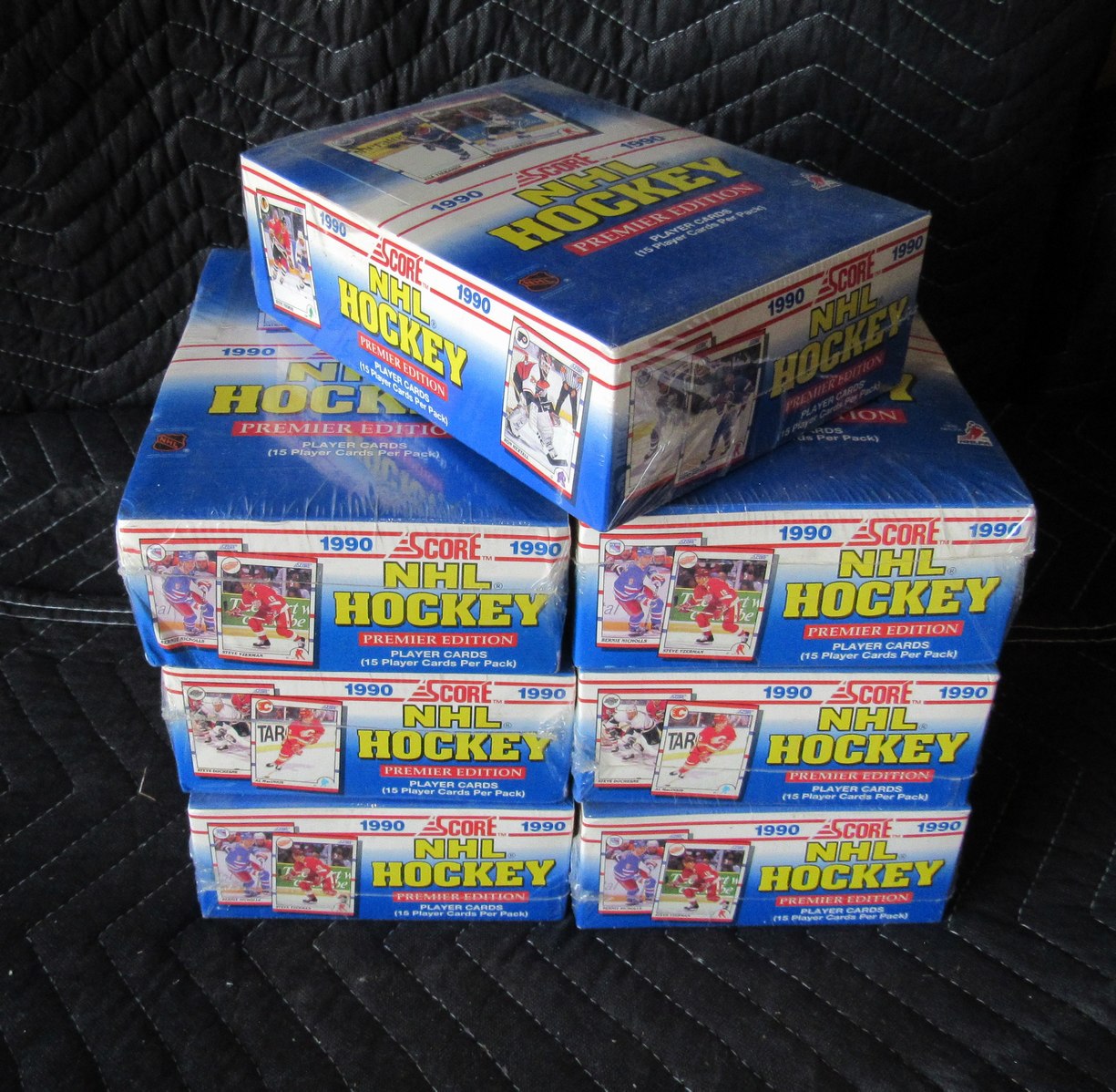 Lot of (7) 1990 Score NHL Hockey Wax Boxes - Lindros RC RBX123