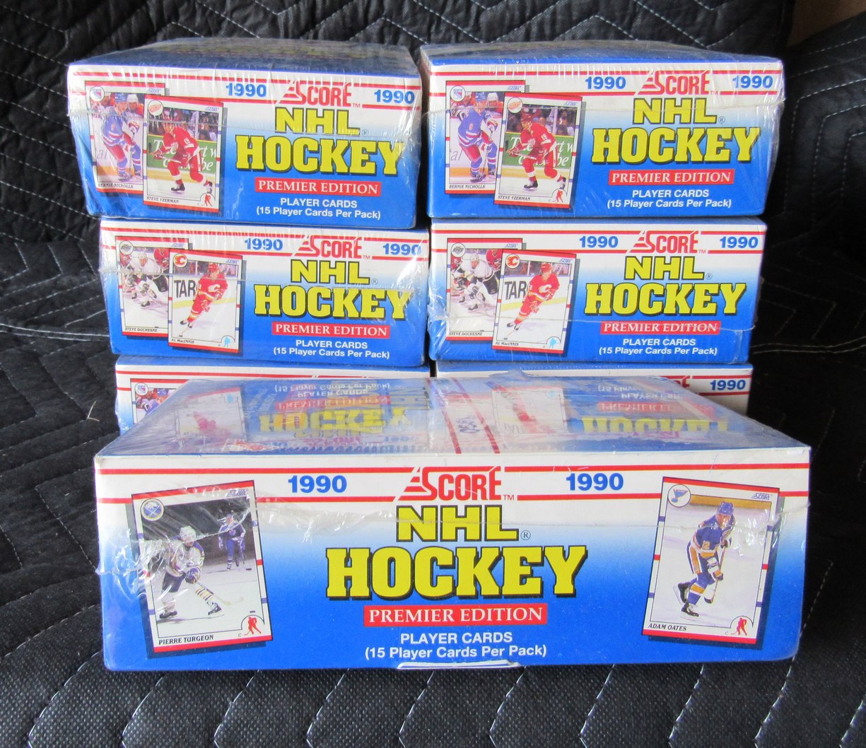 Lot of (7) 1990 Score NHL Hockey Wax Boxes - Lindros RC RBX123