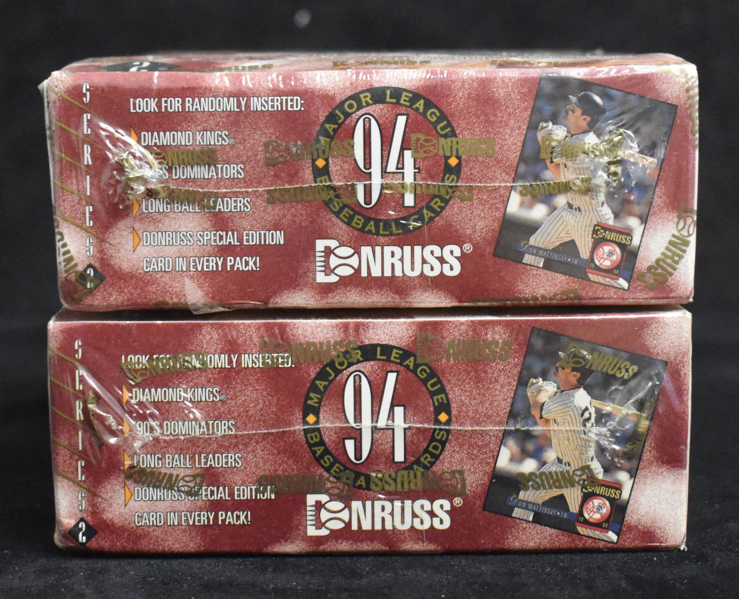 Lot of (2) Factory Sealed 1994 Donruss Baseball Series 2 Boxes RBX03
