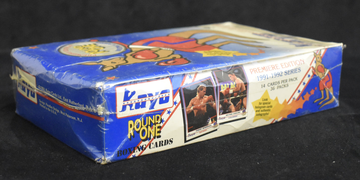 1991-1992 KAYO Premiere Round One Boxing Sealed Wax Box - 36 Packs RBX08