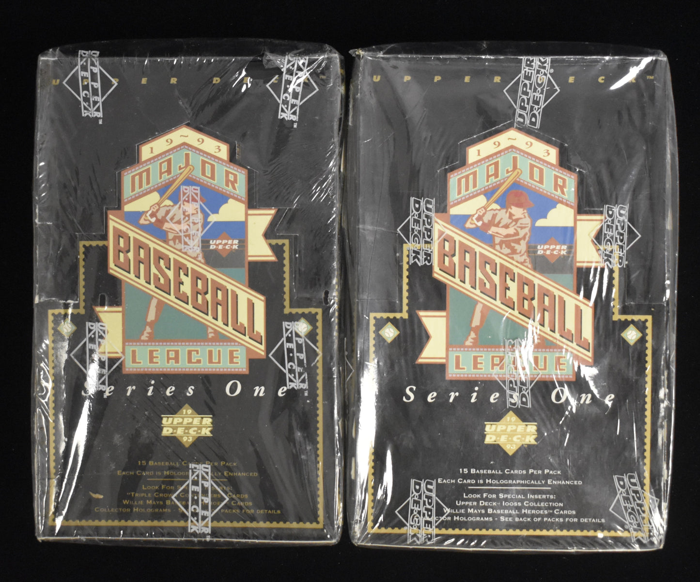 Lot of (2) 1994 Upper Deck Series 1 Baseball Sealed Wax Boxes - 36 Packs RBX10