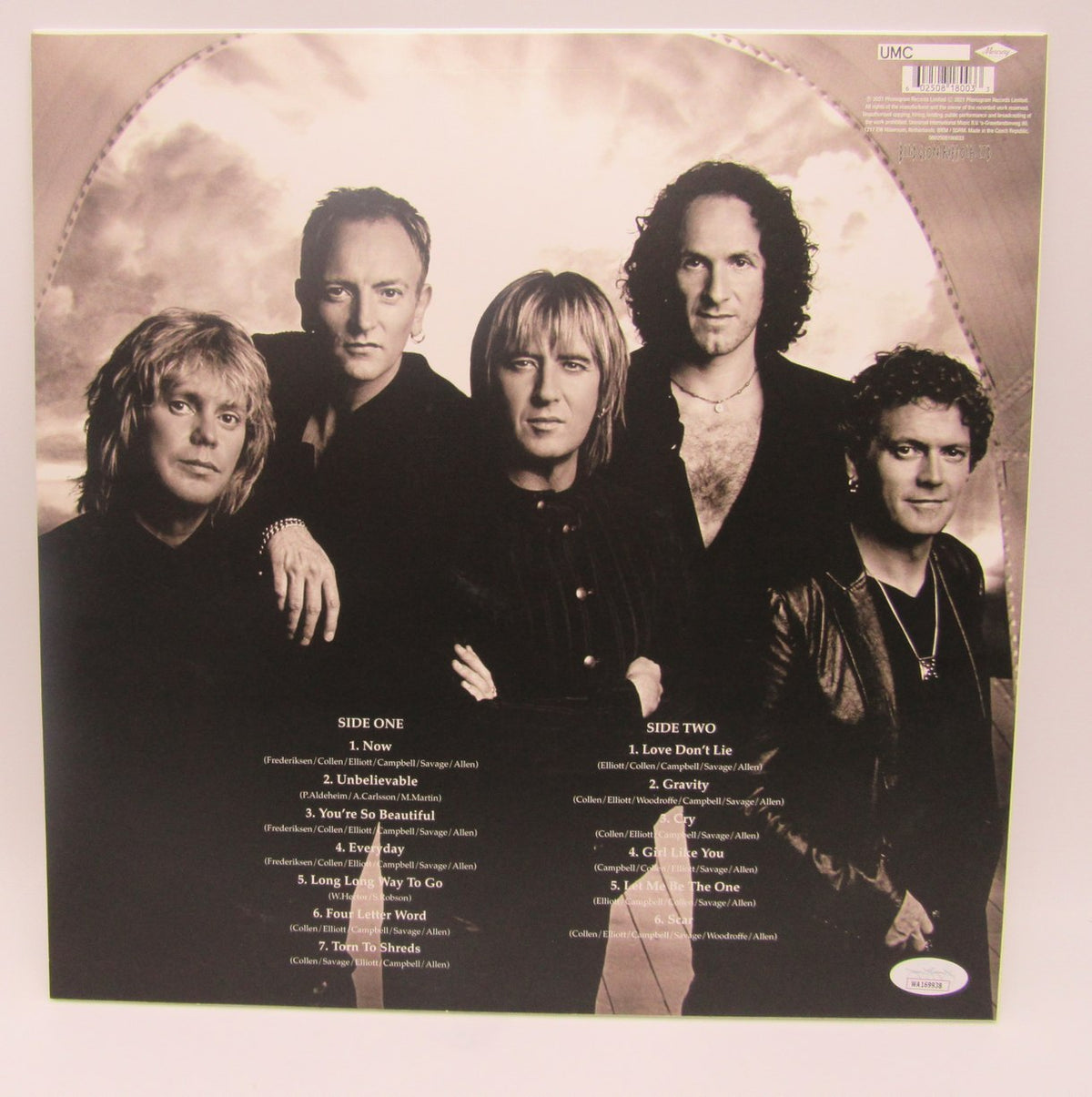 Joe Elliott/Phil Collen Dual-Signed/Auto Def Leppard "X" Album JSA 208906