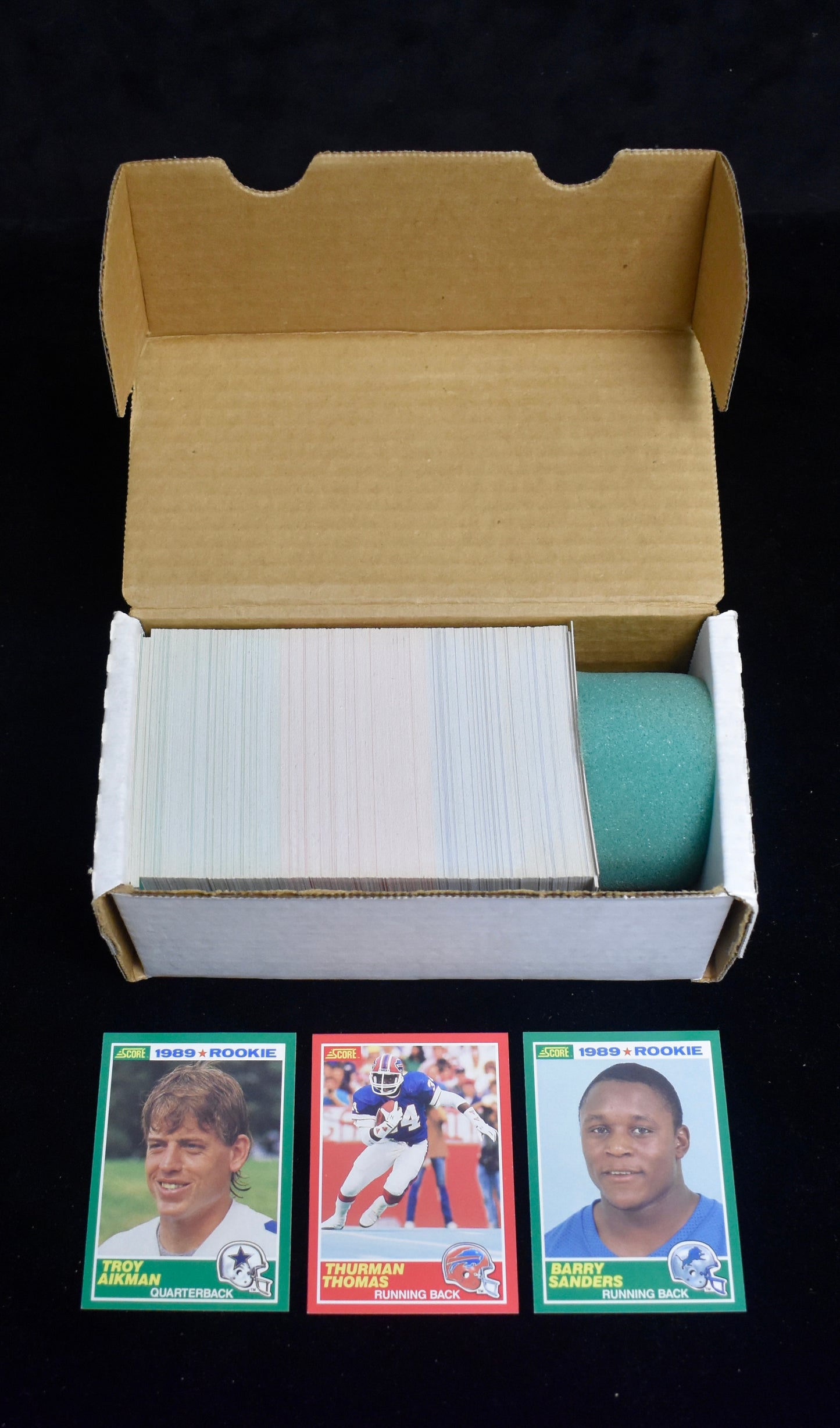 1989 Score Football Complete Set - 300 Cards - Aikman Sanders RC RBX40