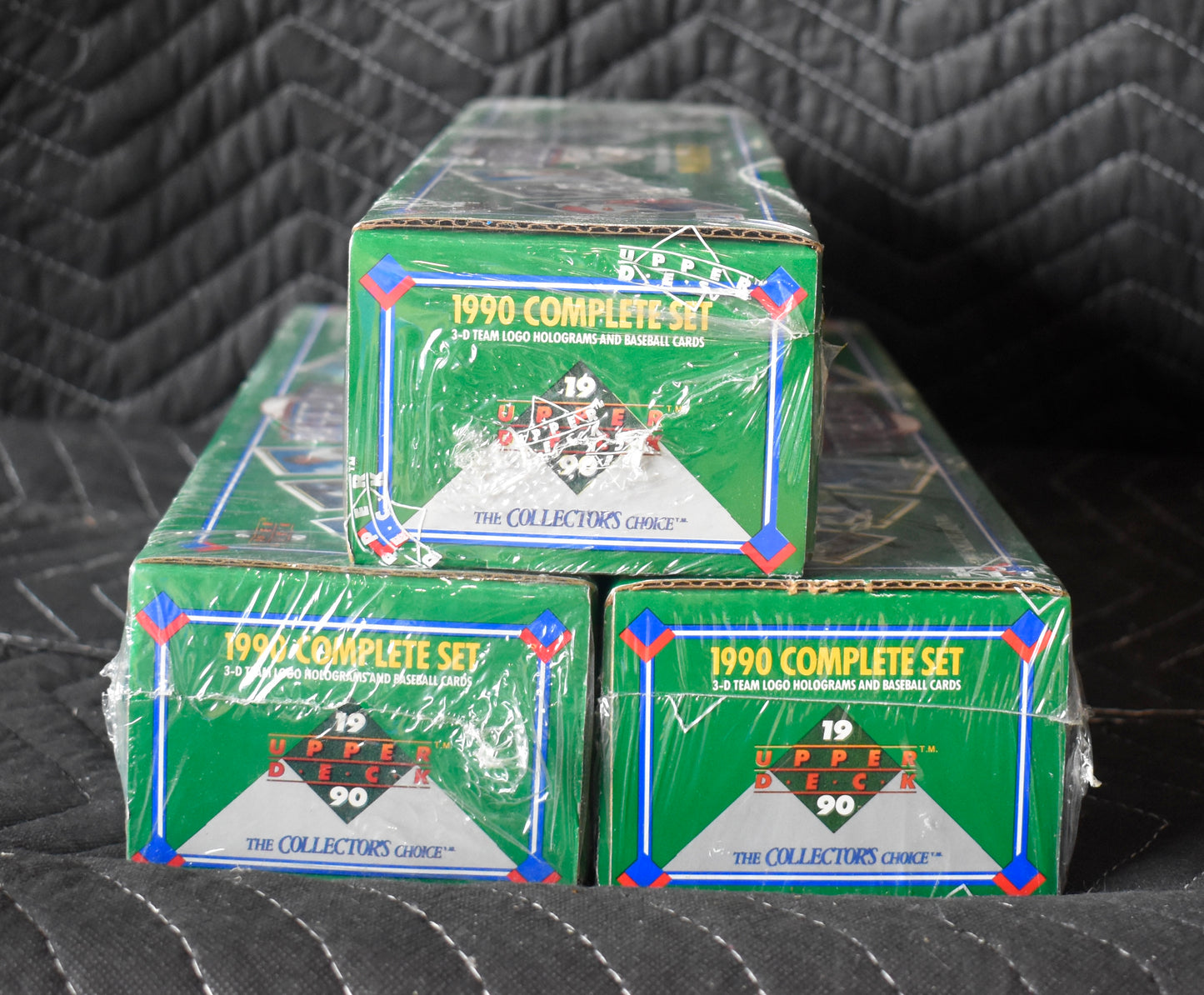 Lot of (3) 1990 Upper Deck Baseball Factory Sealed Sets - Sammy Sosa RC RBX51