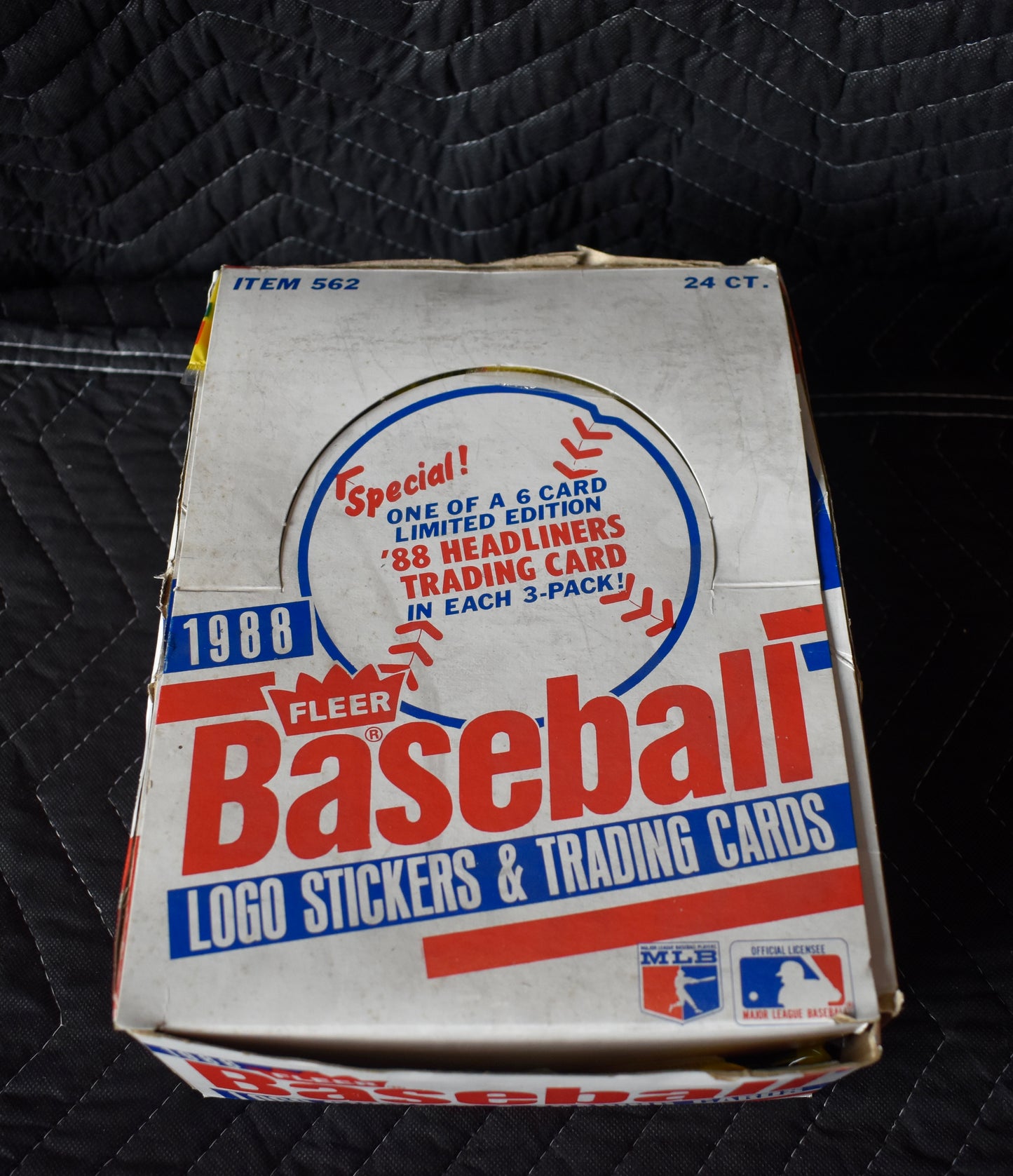 1988 Fleer Baseball Rack Pack Box - 24 Count - Tom Glavine RC RBX53