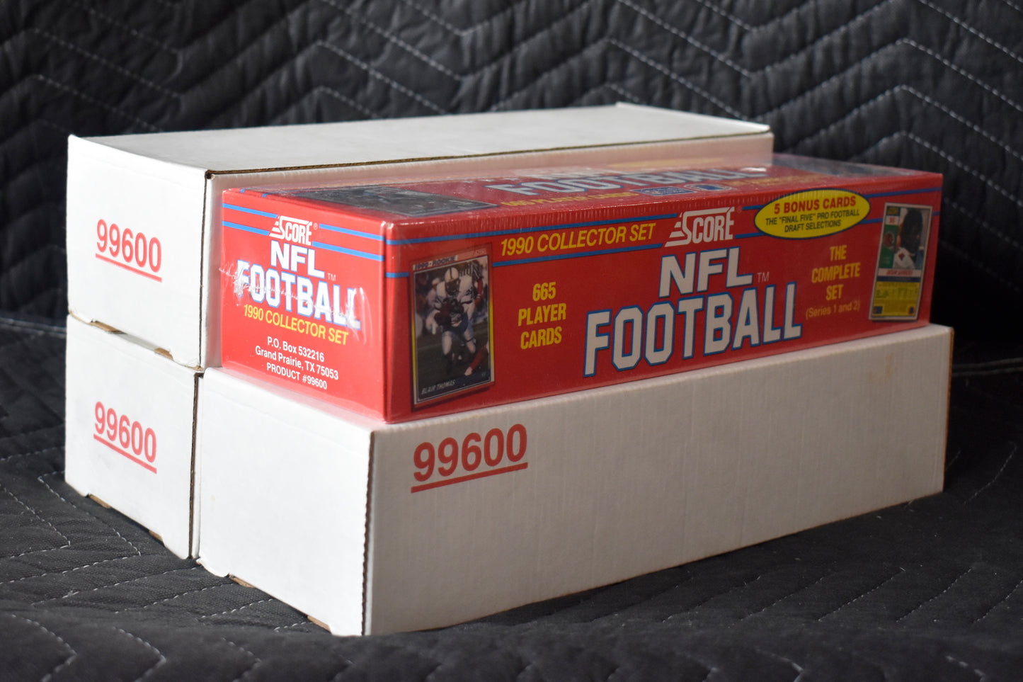 Lot of (4) 1990 Score NFL Football Factory Sealed Sets - Emmitt Smith RC RBX56