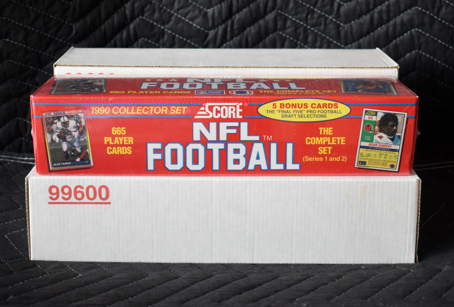 Lot of (4) 1990 Score NFL Football Factory Sealed Sets - Emmitt Smith RC RBX56