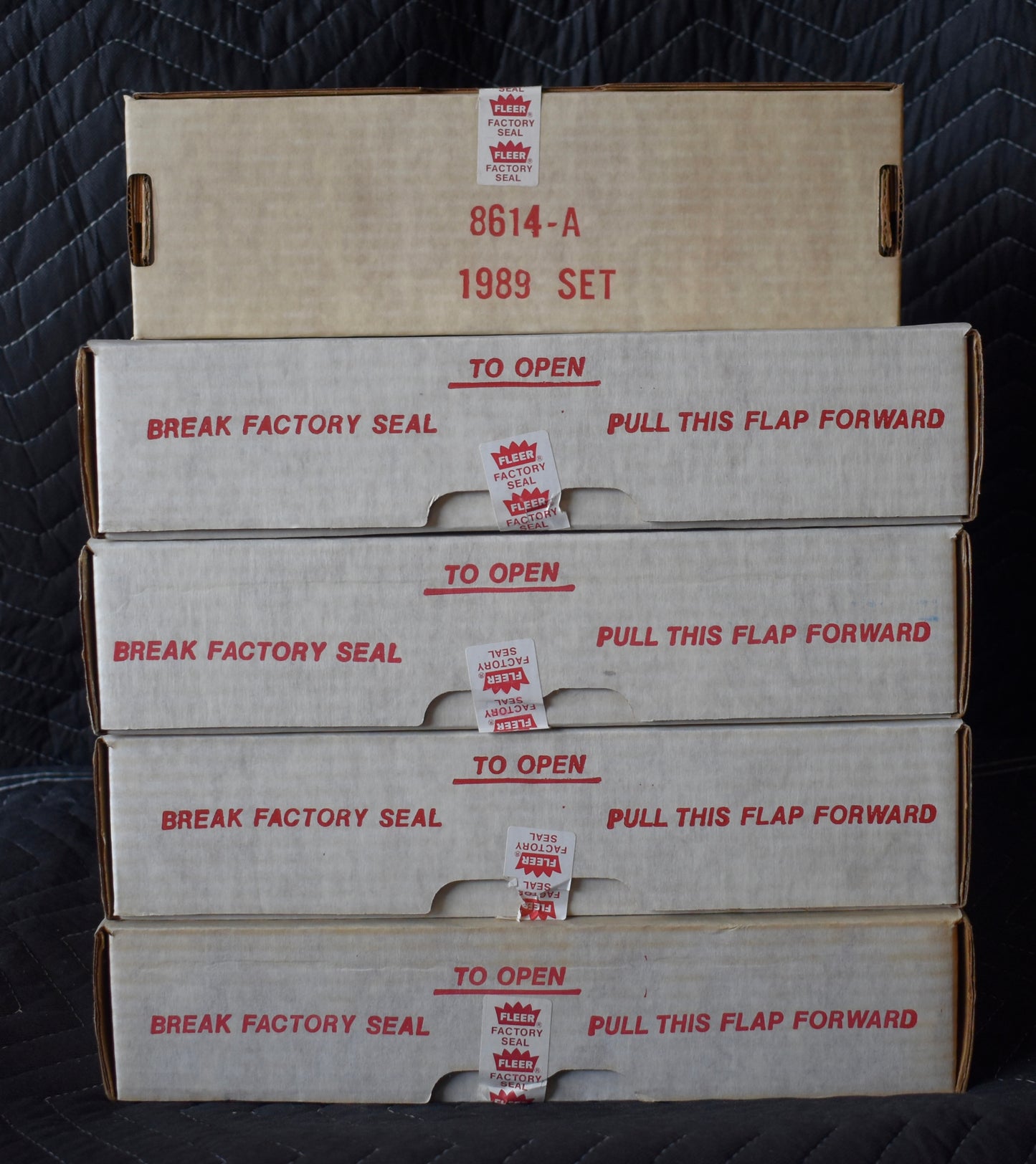 Lot of (9) 1989 Fleer Baseball Factory Sealed Sets - Griffey Jr RC RBX58