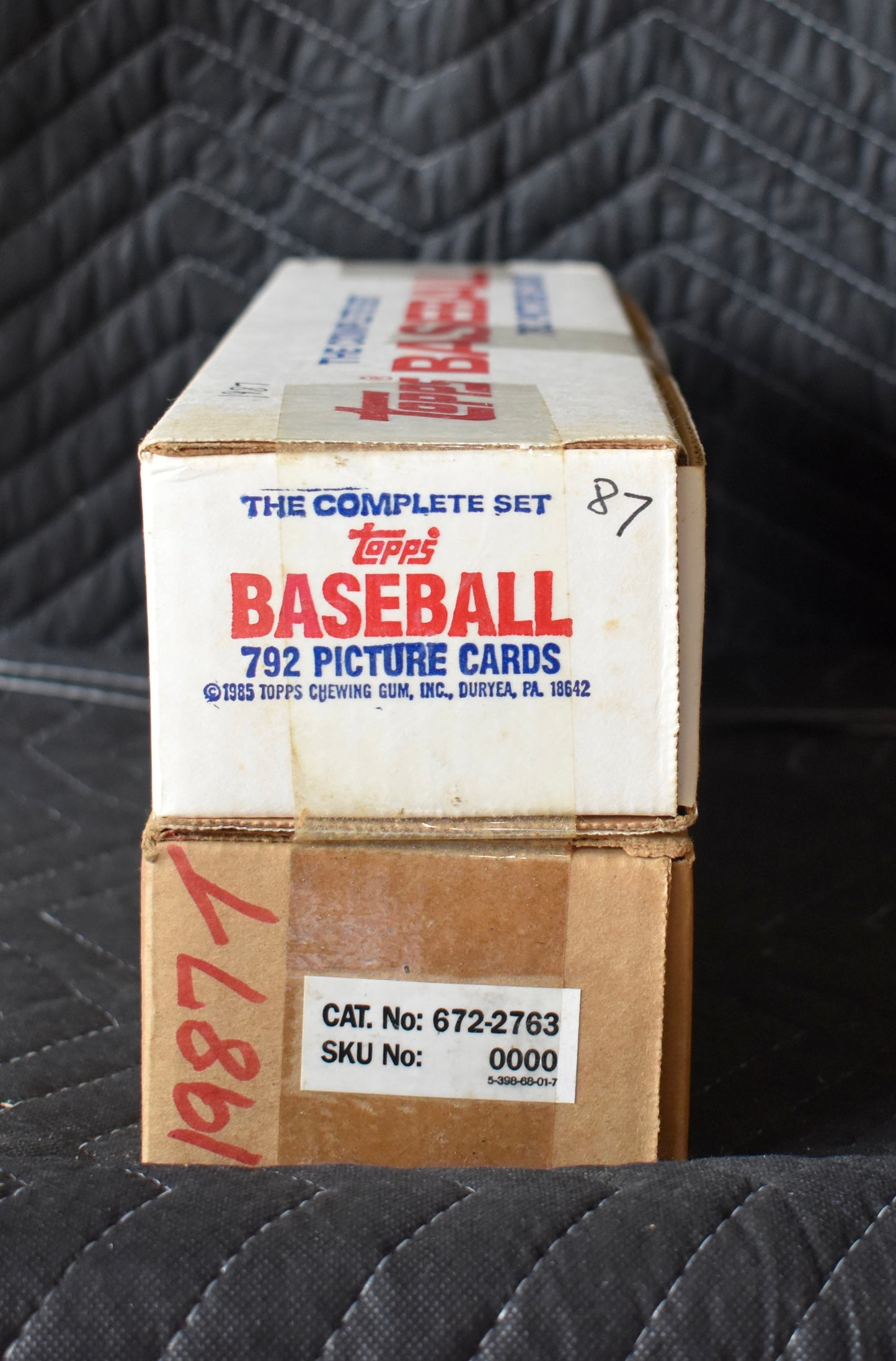 Lot of (2) 1987 Topps Baseball Factory Sets - Bonds McGwire RC RBX64