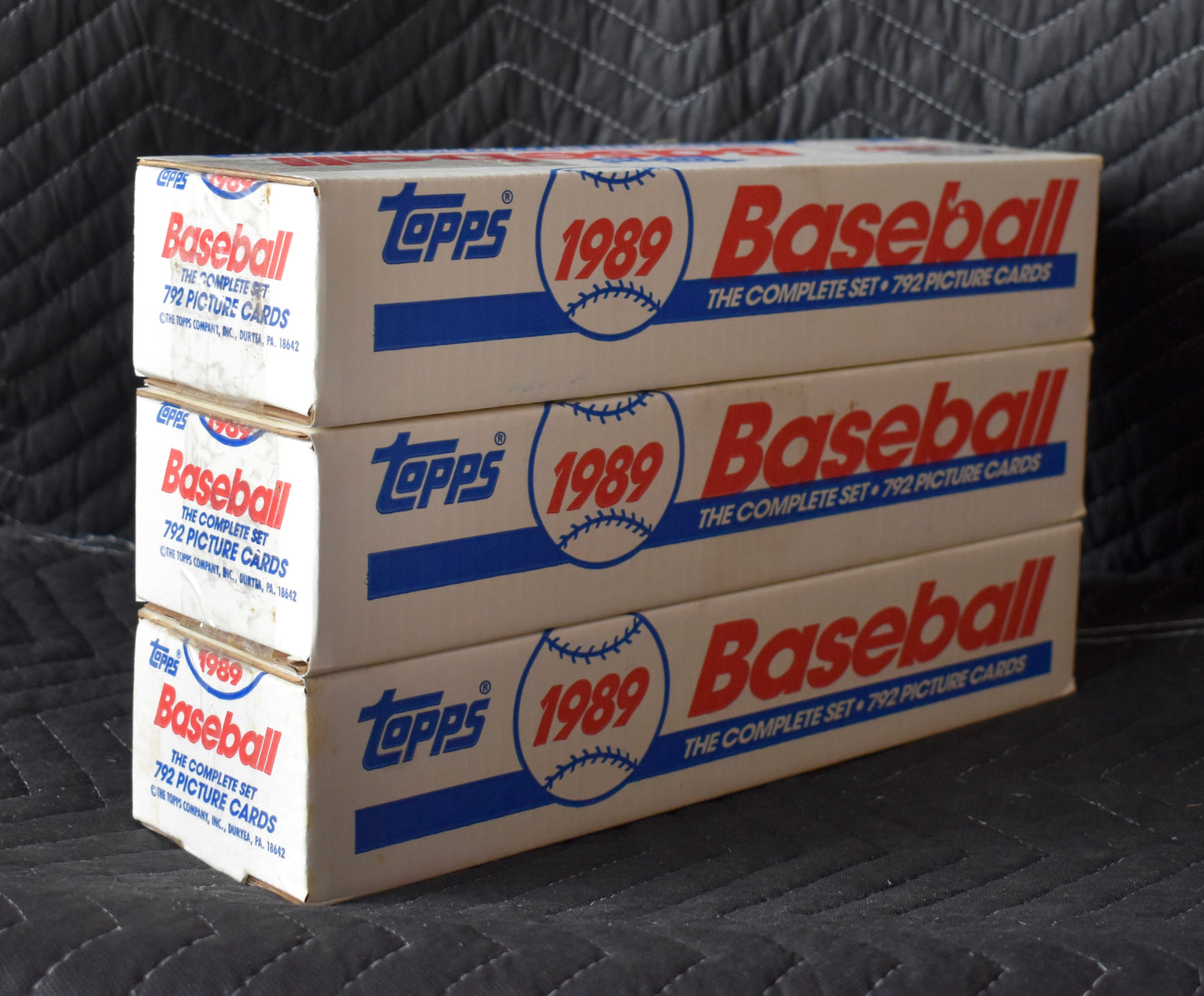 Lot of (3) 1989 Topps Baseball Factory Sets - Johnson Smotz RC RBX65