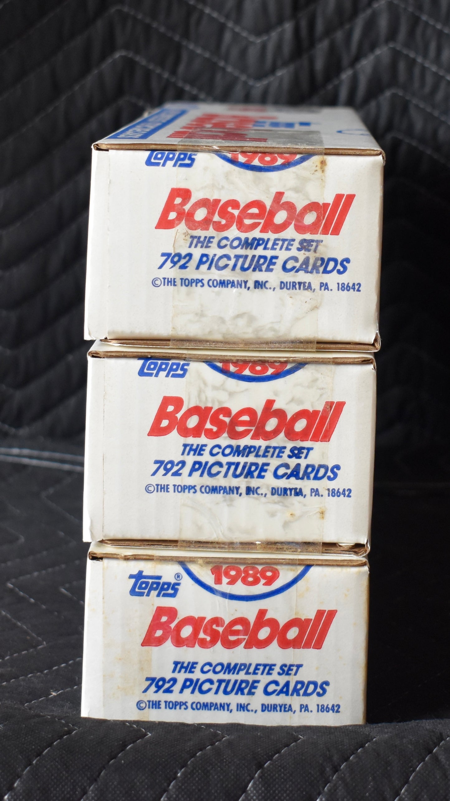 Lot of (3) 1989 Topps Baseball Factory Sets - Johnson Smotz RC RBX65