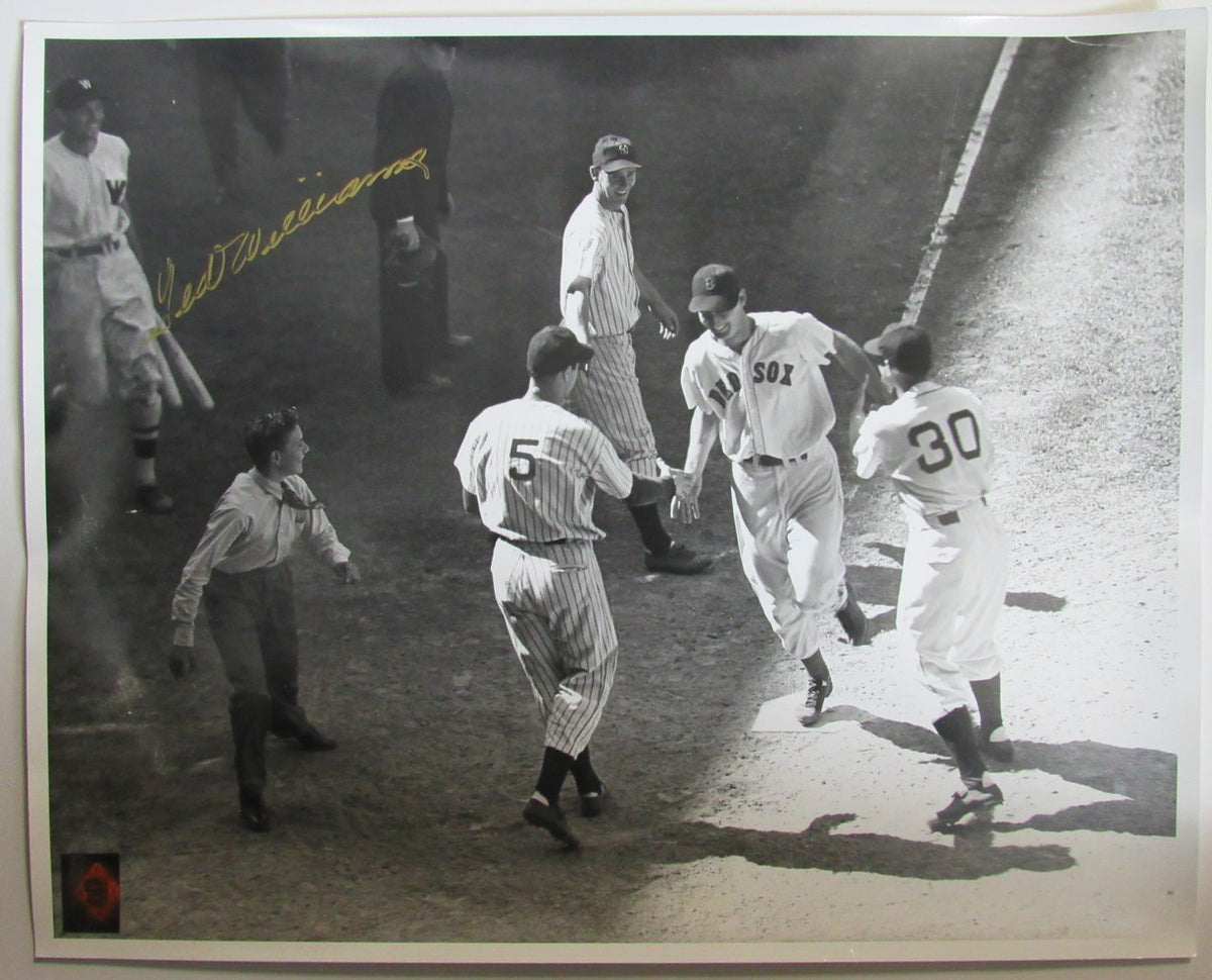 Ted Williams HOF Red Sox Signed 16x20 Photo Green Diamond Hologram TWF 209972