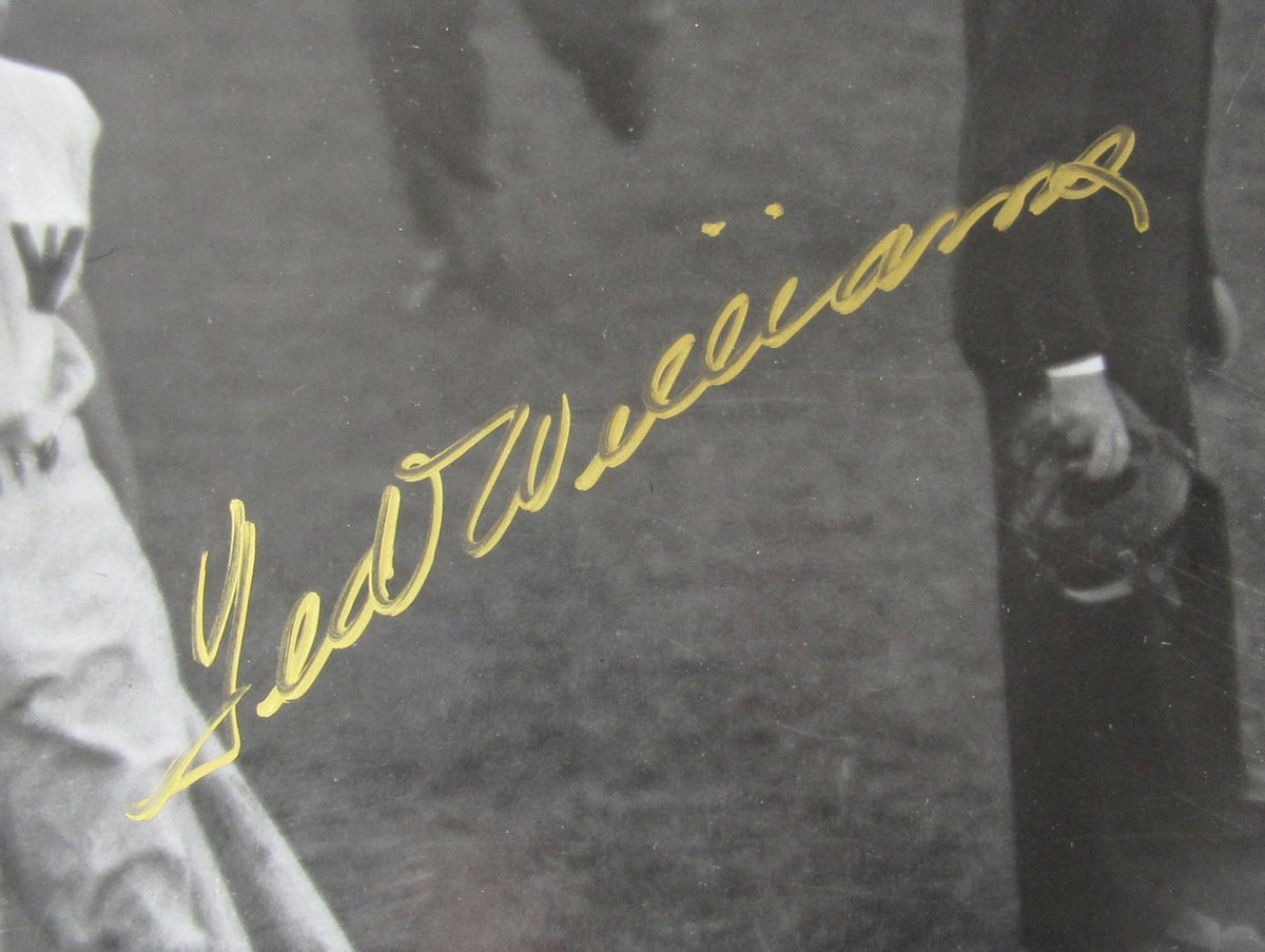 Ted Williams HOF Red Sox Signed 16x20 Photo Green Diamond Hologram TWF 209972