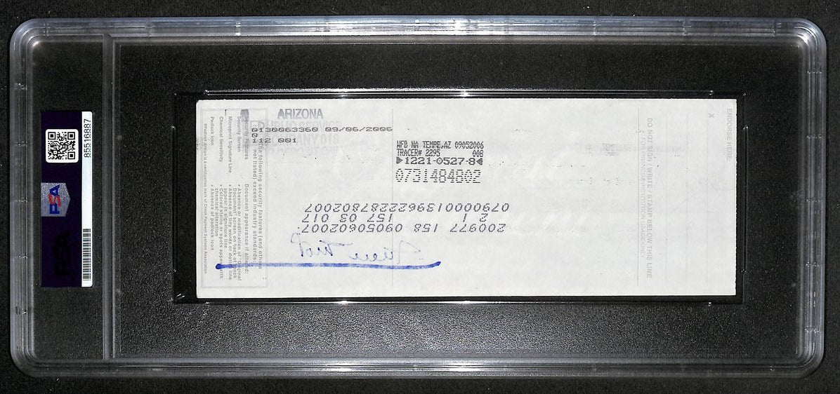 Willie Mays HOF Signed/Auto 2006 Bank Check PSA/DNA MINT 9   211179